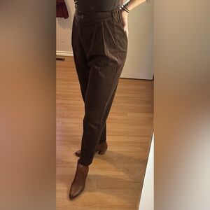 NWT Artlove High waisted Brown Corduroy Pants Size 28 to Size 29